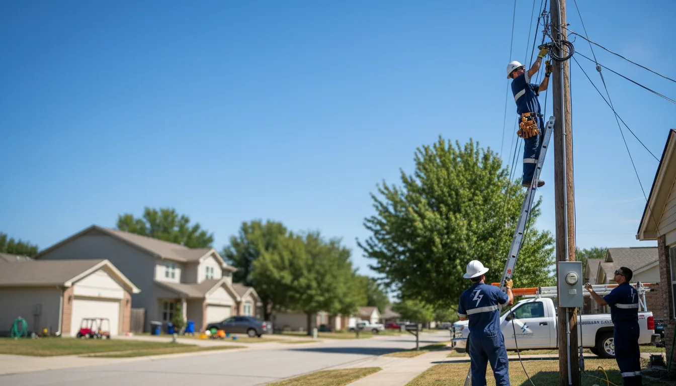Residential electrician providing installation services in Fortson, GA